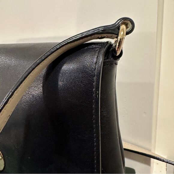 KATE SPADE Brightspot Avenue Sally Crossbody Bag Womens Black Leather Turnlock - Picture 4 of 10